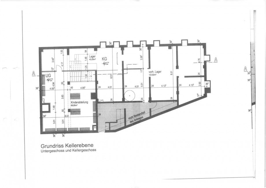 Grundriss - KG Ladenlokal Castrop-Rauxel