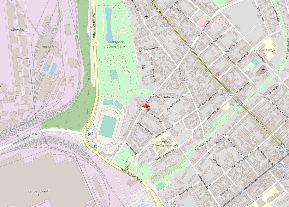 Lageplan Mehrfamilienhaus Duisburg