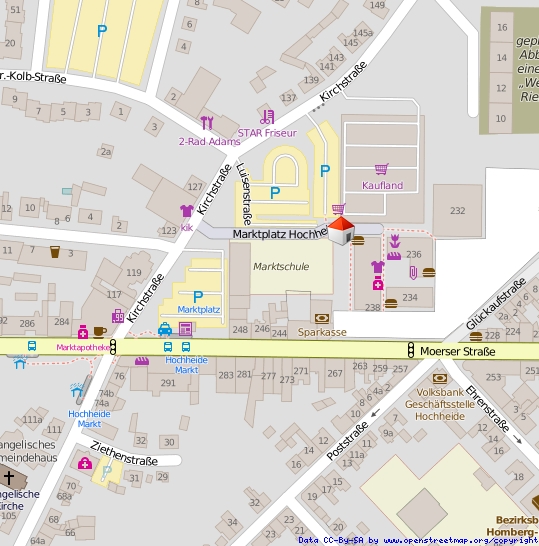 Lageplan Einzelhandelsladen Duisburg