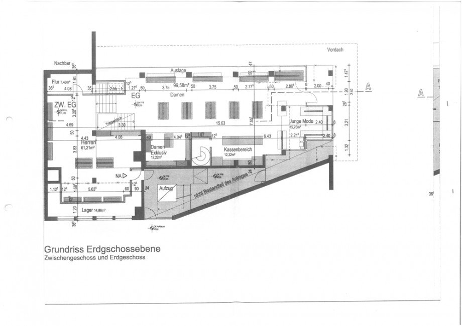 Grundriss - EG Ladenlokal Castrop-Rauxel
