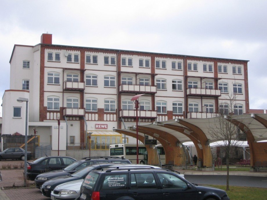 R�ckansicht Etagenwohnung Dingelst�dt